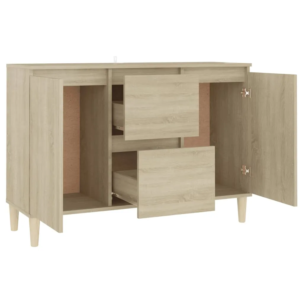 Sideboard robuste en bois composite chêne Sonoma 103,5 cm design - 5
