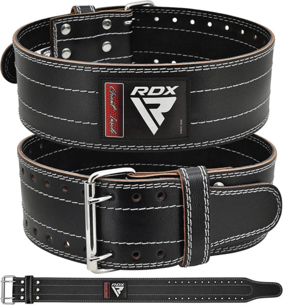 RDX Sports Ceinture d'haltérophilie RD1 - 100% Cuir - Blanc Image du produit 