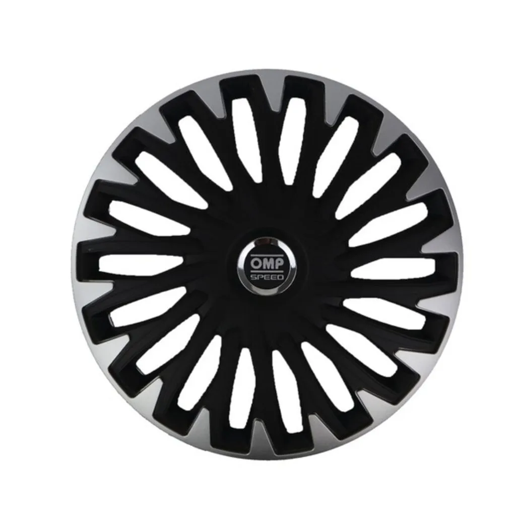 Copricerchi 16 Pollici OMP Stinger Speed Nero/Argento - Upgrade Estetico