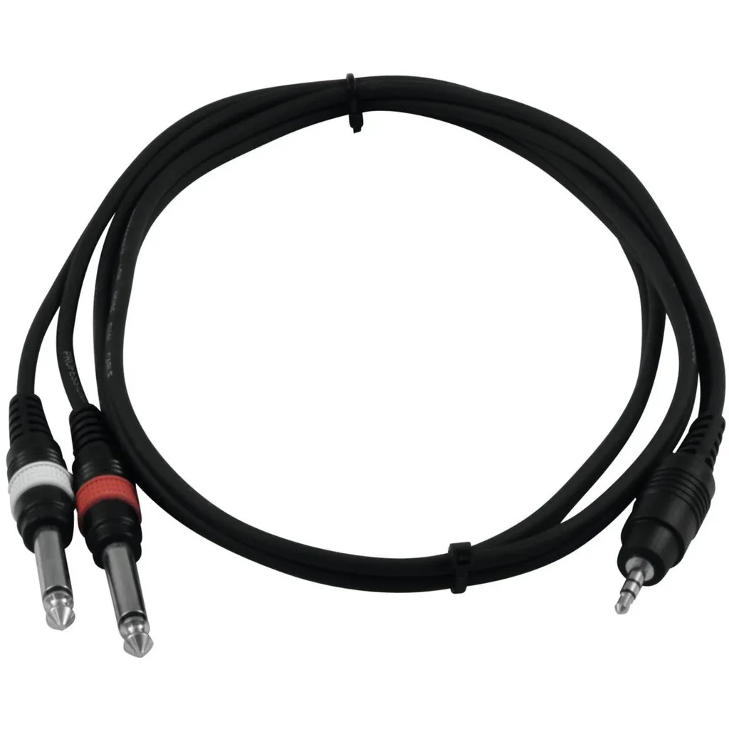 Câble Audio de Splitter Jack 3,5 vers Double Jack 6,35 Mono Longueur 1,5m