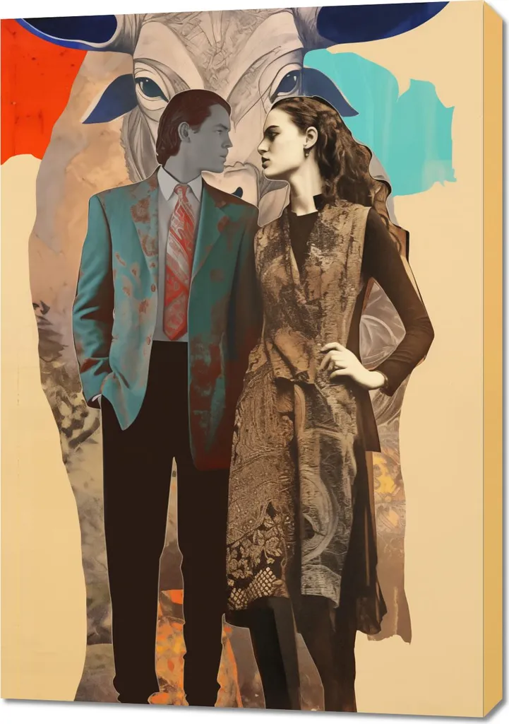 Quadro Moderno 70x100 Dialogo tra Culture - Design Contemporaneo 2026