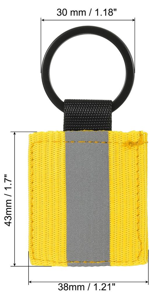 Reflektoren Anh?nger Schlš¹sselanh?nger Tag, 6 Stš¹ck Sicherheits Reflektor Anh?nger Schlš¹sselanh?nger Streifenetikett Charm aus Nylon fš¹...