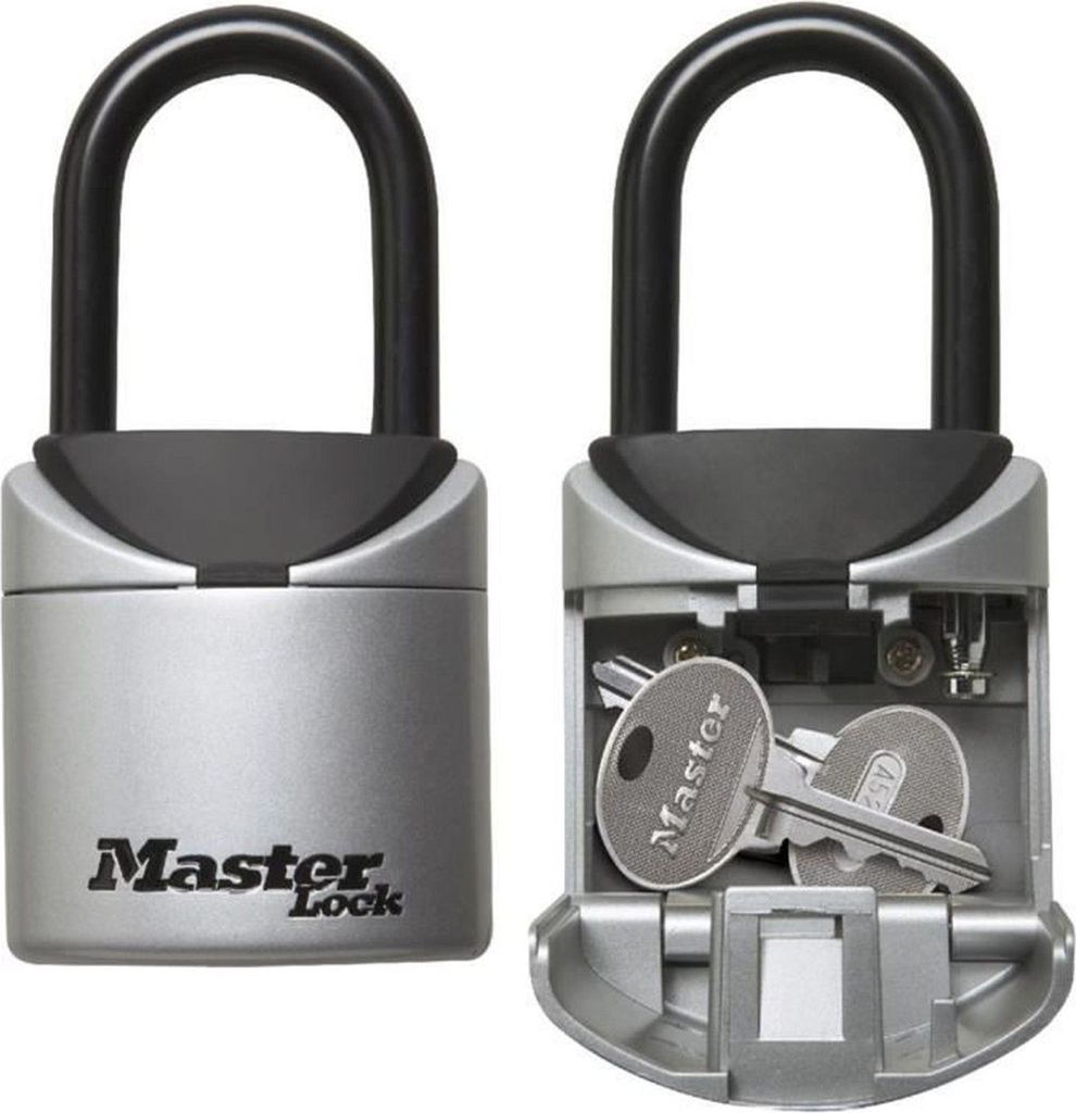MASTER LOCK Schlüsseltresor mit Bügelhalterung - Medium - Wetterfest - Bügel - Druckknopf - - 5422EURD - Schlüsselsafe