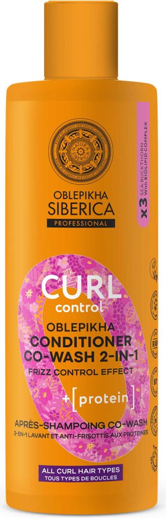 Natura Siberica OBLEPIKHA O. Curl Control Conditioner. Co-wash 2 in 1, 400 ml