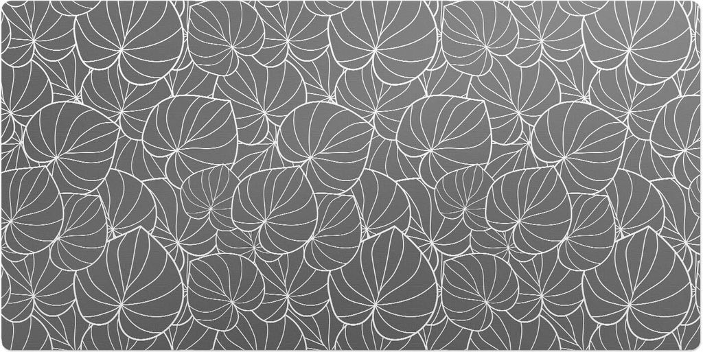 Blätter In Abstraktion– Schreibtischunterlage – Schreibtisch Tischunterlage – 120x60 cm – Unterlage Groß Schreibtischmatte