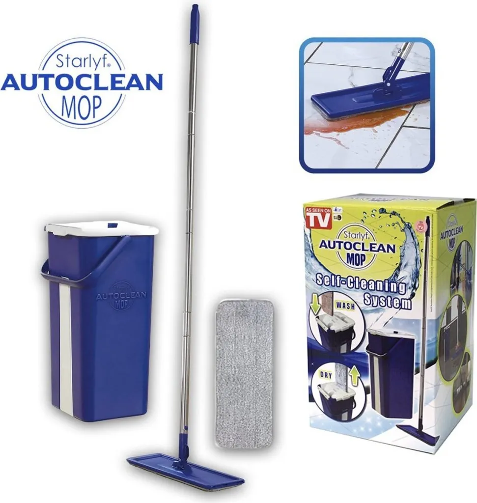 Kit lavage de sol pour parquet et carrelage avec seau autonettoyant - 19