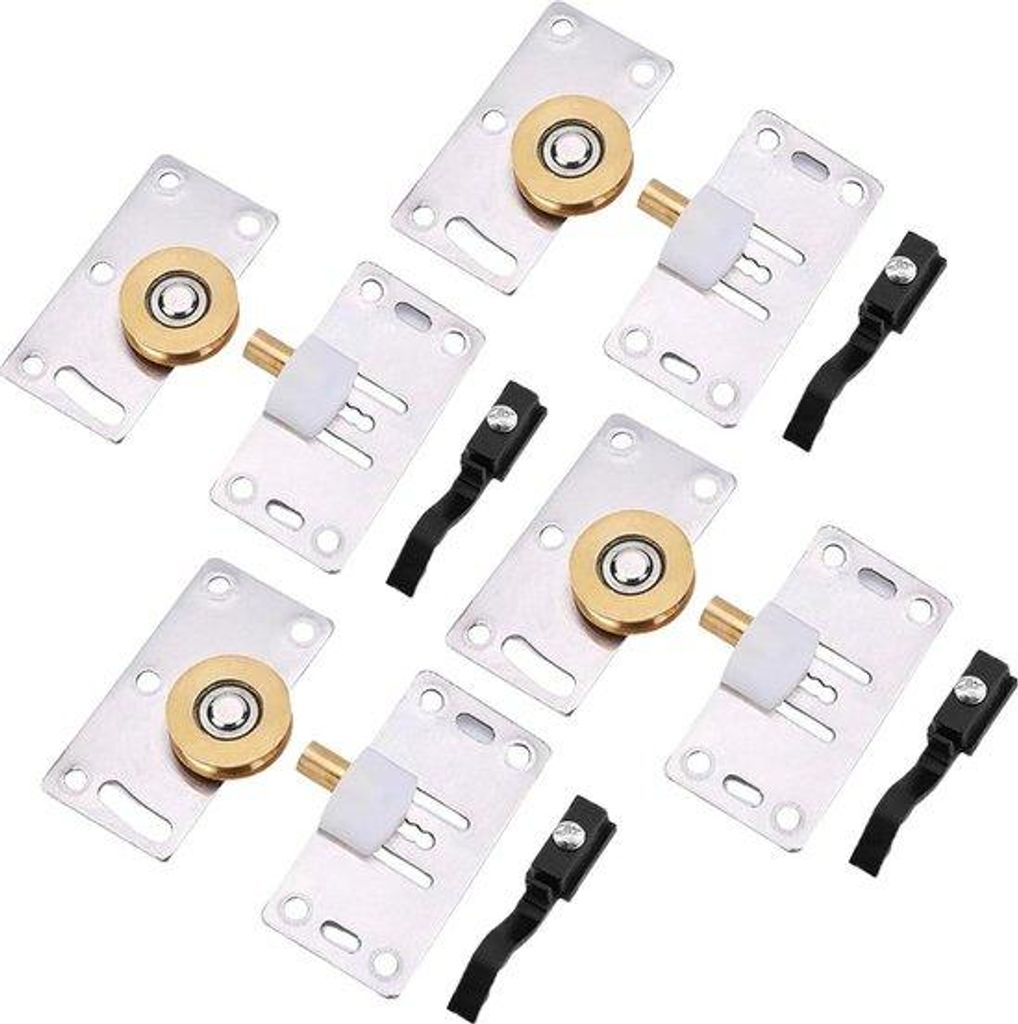 Schuifdeur-Set aus 4 Rollen für Kleiderschrank.