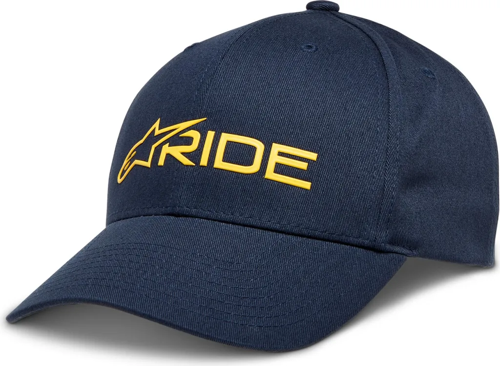Ride 3.0 Alpinestars Cappellino Moto Blu e Oro | Shop Online Ufficiale