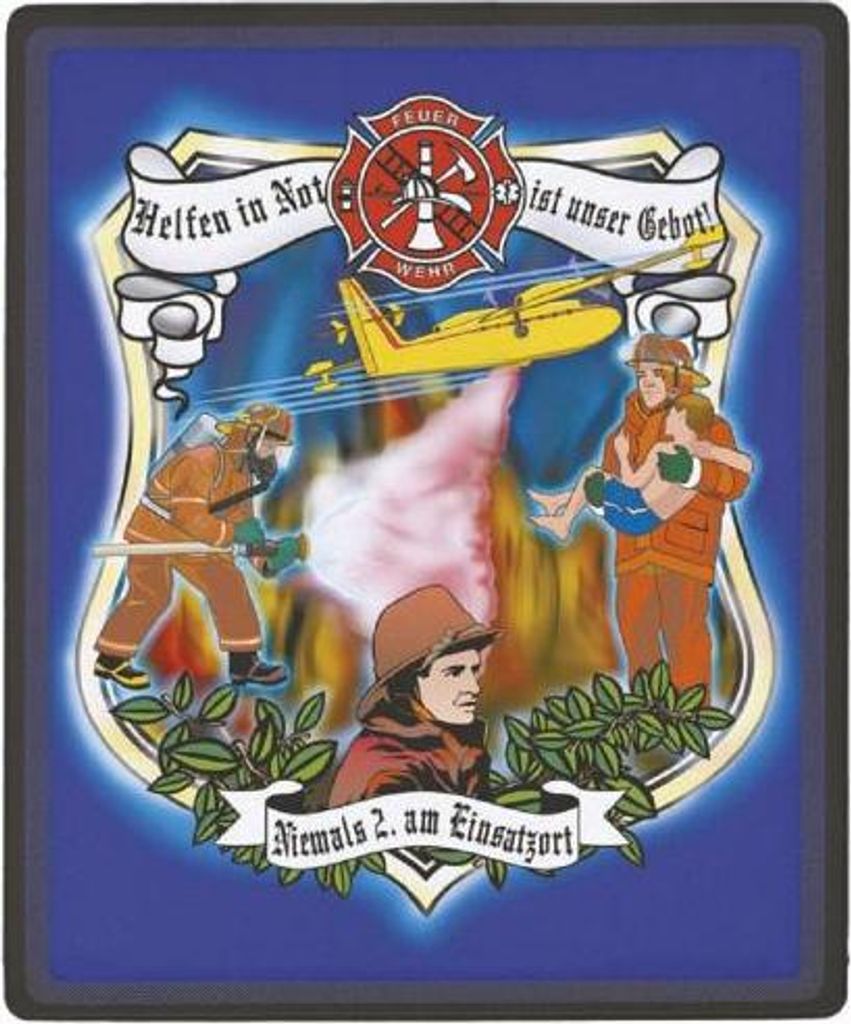Mauspad - Feuerwehr Helfen in Not ist unser Gebot - 22523 Gr. 24 x 20cm