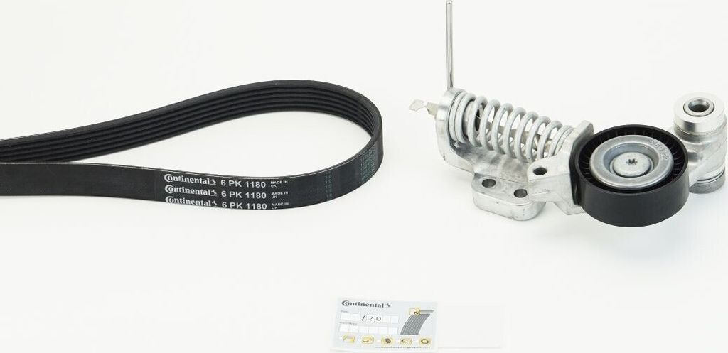 Continental ContiTech 6PK1180K5 Keilrippenriemensatz für VOLVO XC60 (156) V70 III (135) V60 (155, 157) XC40 (536) XC60 II (246) V40 Schrägheck