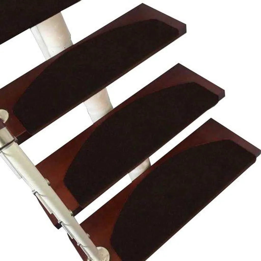Happyment® Tapis d'escalier Doux et Lavables - Noir 55x21cm - 15 pcs