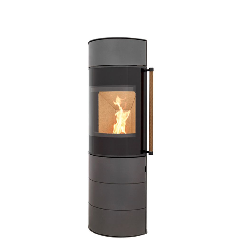 H&M Kaminofen Citro 2.0 L titan / gussgrau Produktbild 