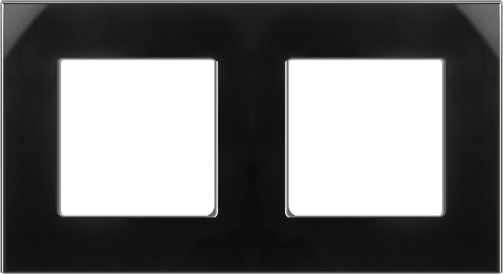 2-Fach Glasrahmen Panel 157x86mm für Steckdose Modulare Wandsteckdose Unterputzdose Wanddose Einbaudose Unterputz Montage (2-fach Glasrahmen für ...