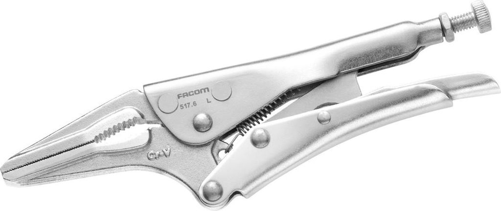 Facom Gripzange lange Backen verstellbar
