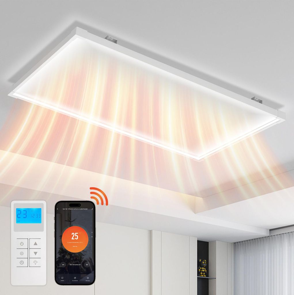 Jayseuw Infrarot-Deckenheizung 770W | Mit Licht Produktbild 