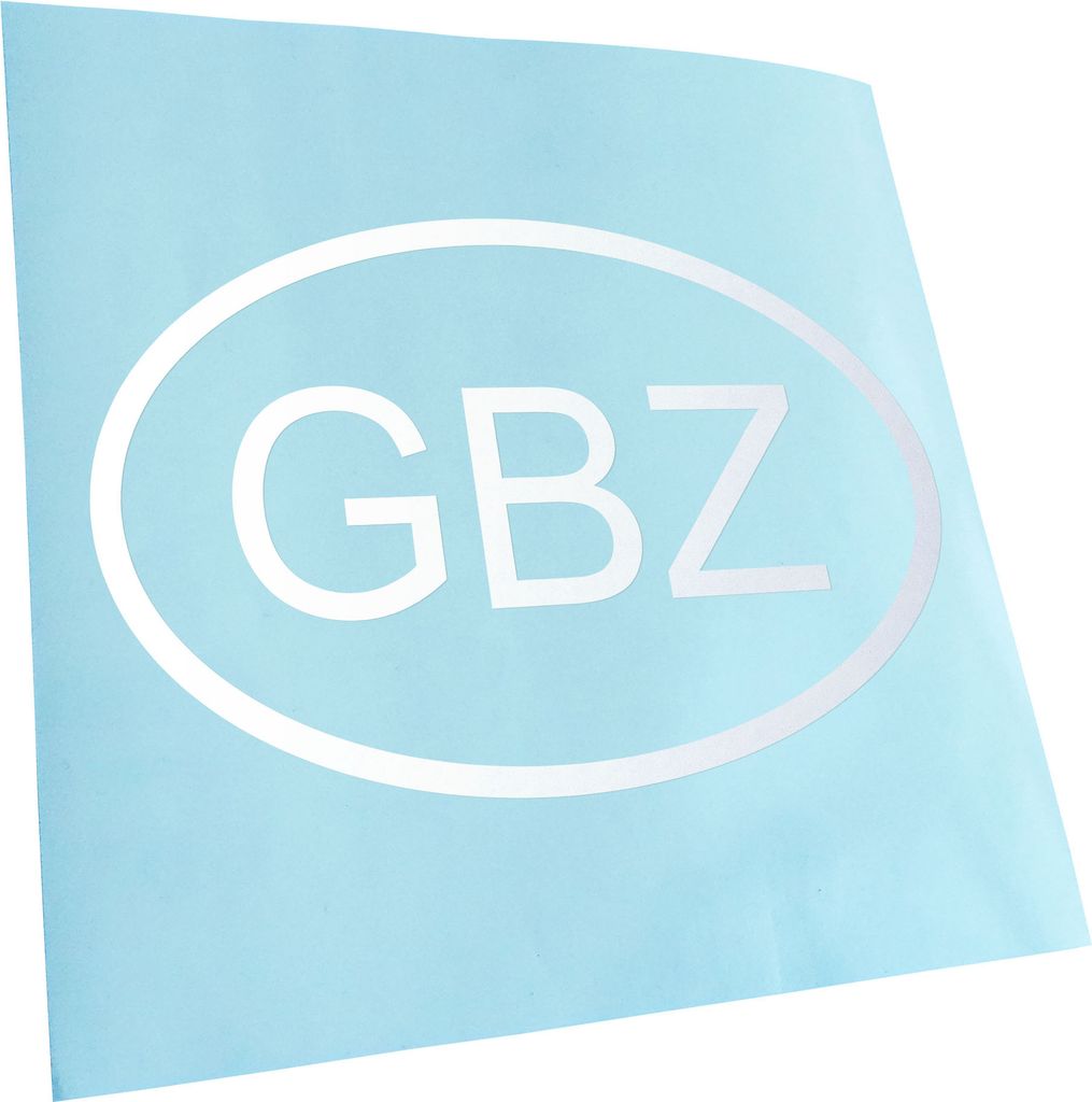 Kiwistar - Autoaufkleber - Gibraltar GBZ Heckscheibe - Aufkleber für Auto Kfz Fahrrad, LKW, Truck Mofa