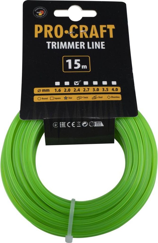 Procraft ZI-2.4/15 rezný závit 2,4 mm 15 m hviezda Obrázok produktu 