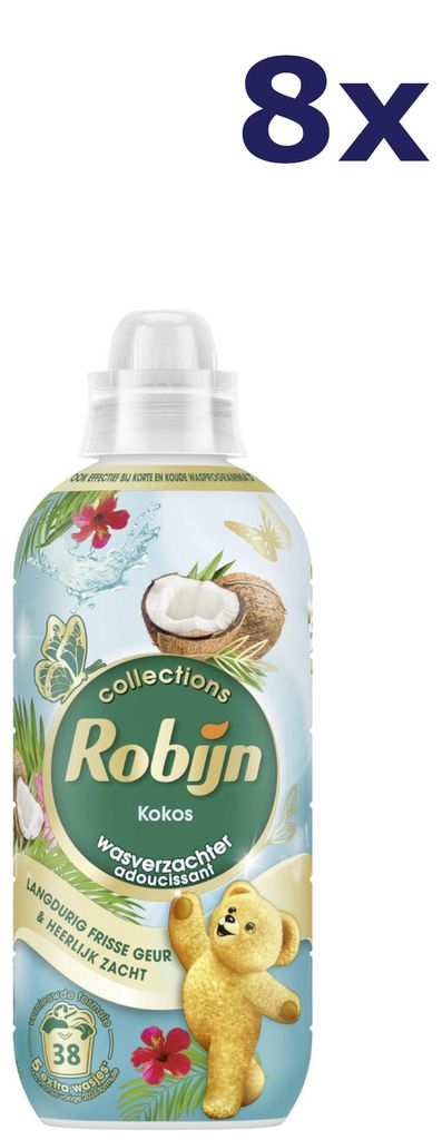8x Robijn Wasverzachter - 38sc765mL - Kokos Produktbild 