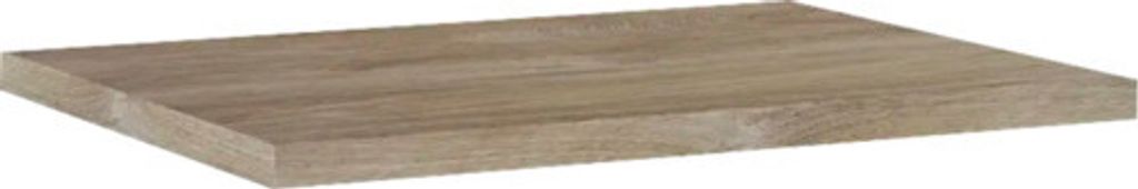 Waschtischplatte Jungborn 606 x 460 mm Eiche Holz Ohne Ausschnitt