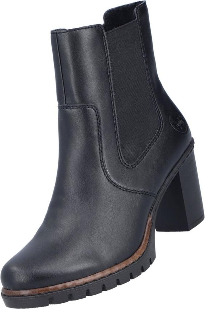 Rieker Damenschuhe Stiefeletten Schwarz Freizeit, Schuhgröße:39 EU