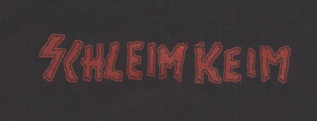 Schleimkeim - Schriftzug, Aufnäher schwarz/rot Produktbild 