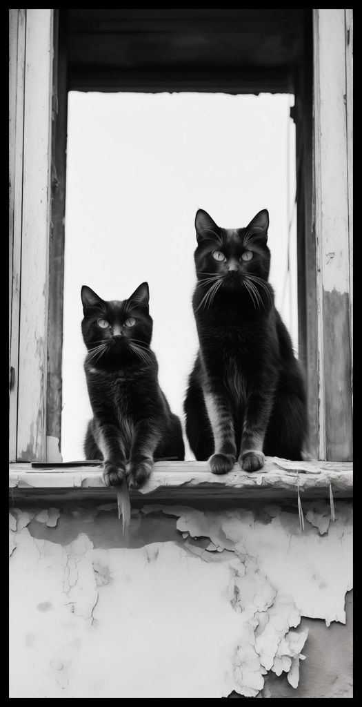 Plakat 50x100cm Wachtmeister auf der Fensterbank