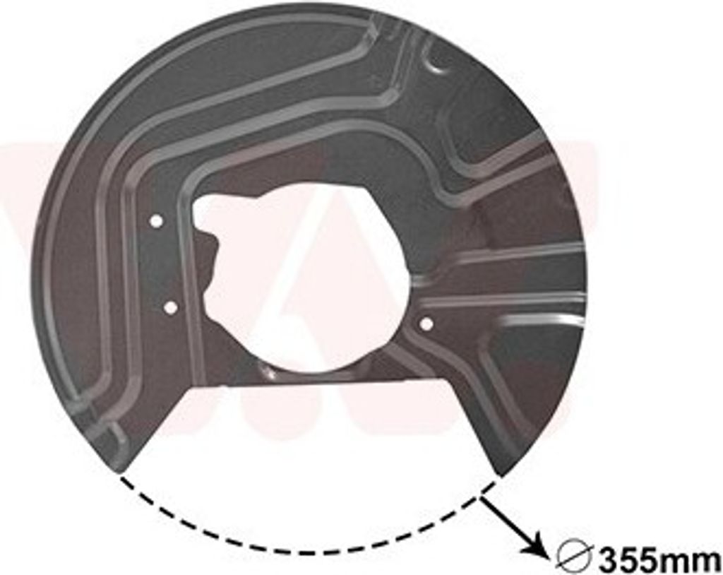VAN WEZEL Spritzblech Bremsscheibe für BMW X3 (E83) Vorne Links 0680371 Ankerblech