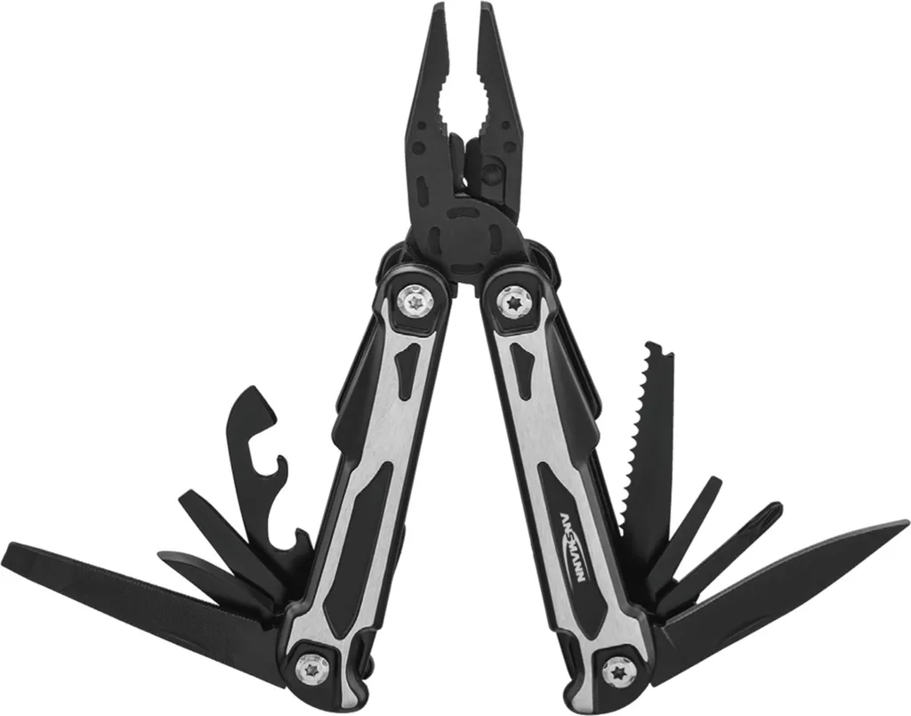 Outil Multifonction Camping et Bricolage Ansmann 14 en 1 Finition Noire