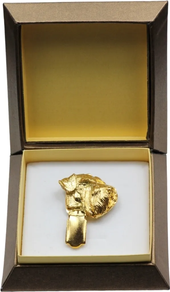 Spilla Schnauzer Art-Dog Porta Numero Gara - Regalo per Allevatori