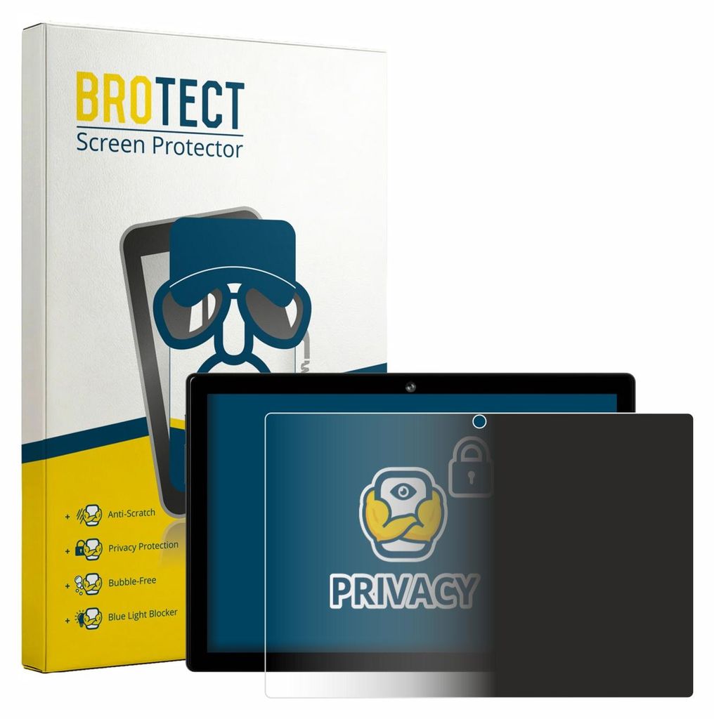 BROTECT Sichtschutzfolie für Crelander T40 10.1" Anti-Spy Privacy Sichtschutz Blickschutz Folie Blaulicht-Schutz