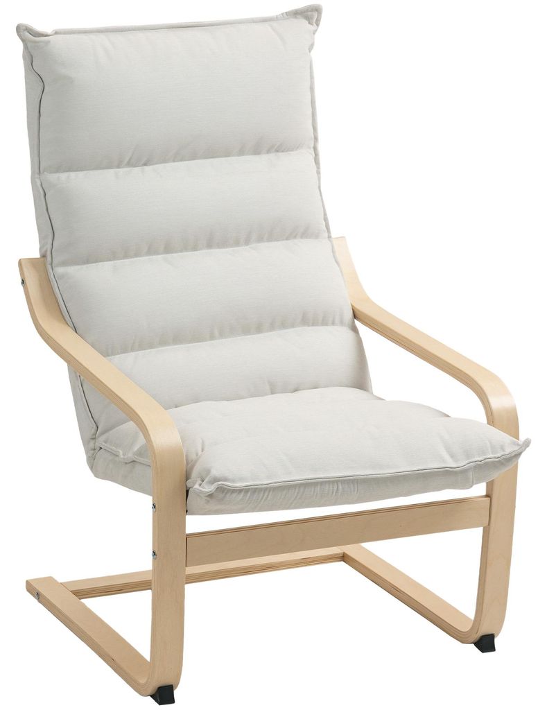 HOMCOM Sessel, Loungesessel mit geschwungenen Beinen und Produktbild 