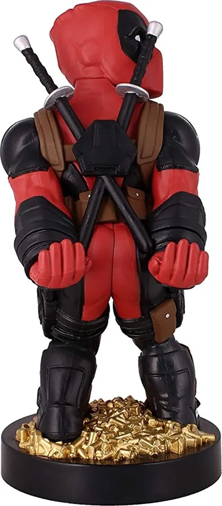 Support Deadpool 21cm Robuste avec Câble Micro-USB pour Gaming et Tech - 14