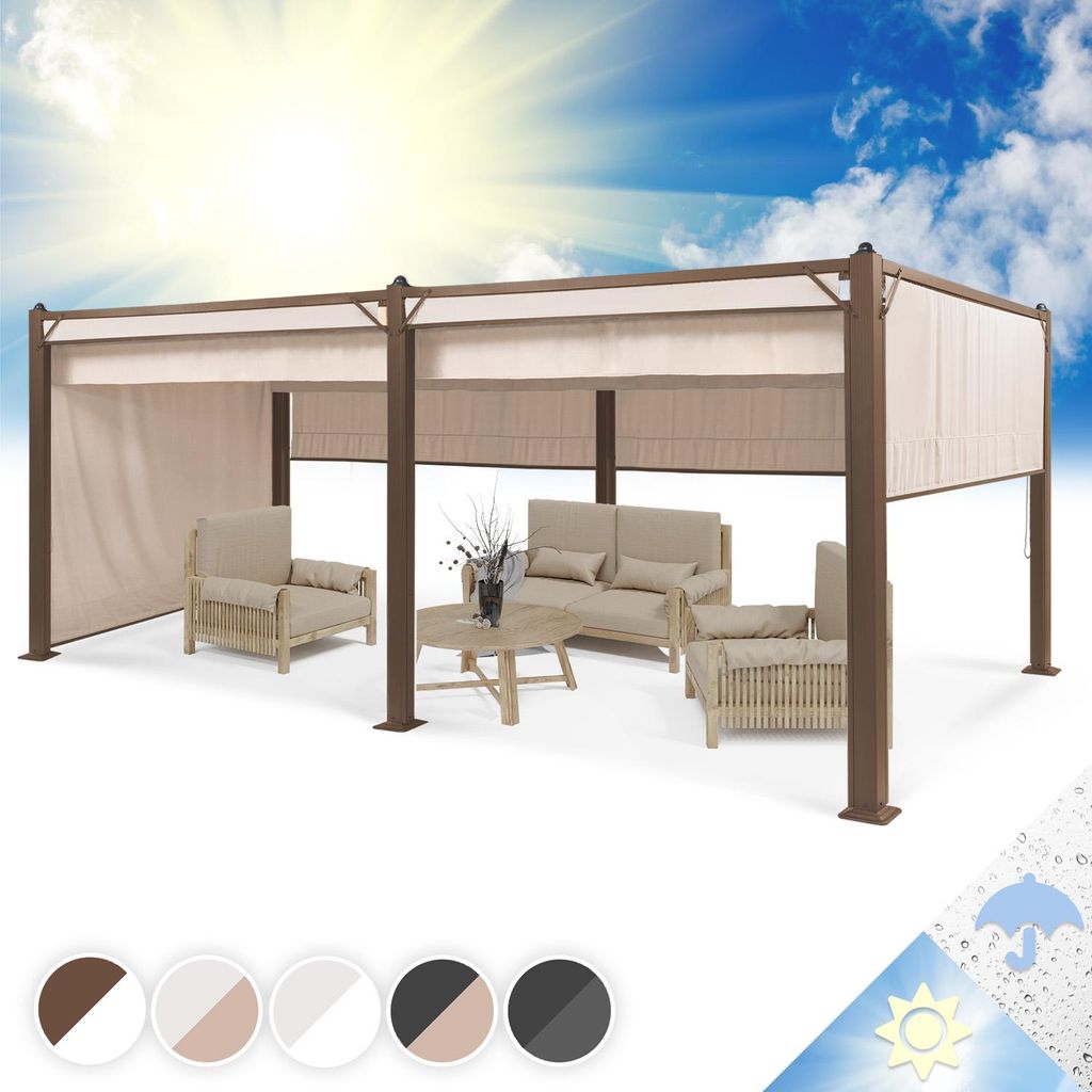 BlumfeldtPantheon Cortina Rust, altana ogrodowa, pergola, Zdjęcie produktu 