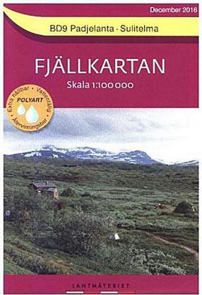 Amtliche Karte Schweden Fjällkartan BD 9