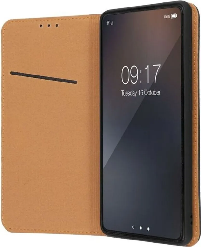 Suncase Borsa IN Vero Cuoio Custodia IN Pelle Slim-Edition per Xiaomi Redmi Nota 7 (Con Rückzugsfunktion E Chiusura Magnetica) Nero