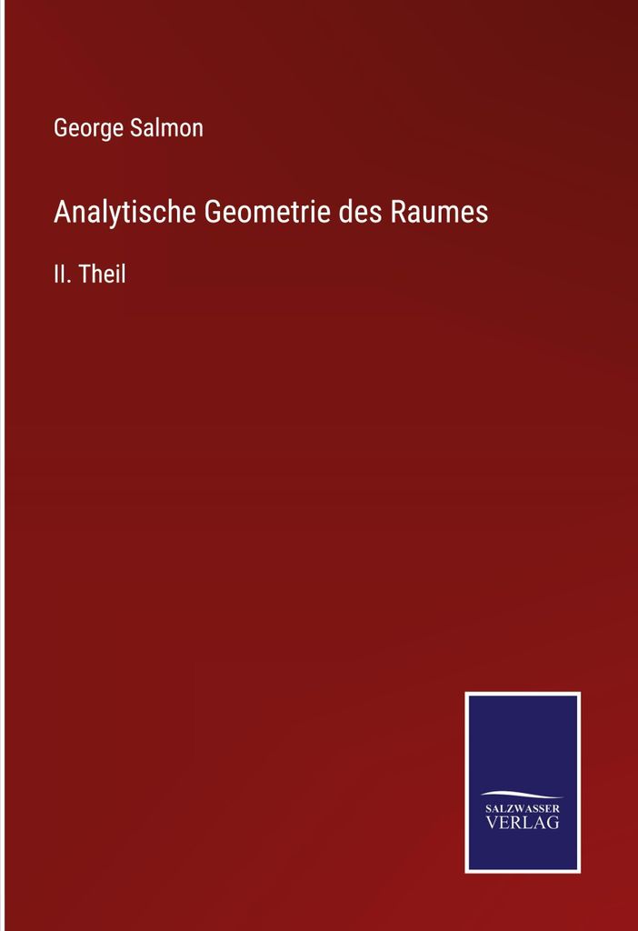Analytische Geometrie des Raumes