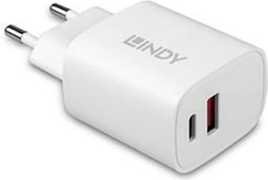 Lindy 73413 LINDY USB Typ A & C Charger 20W, weiß