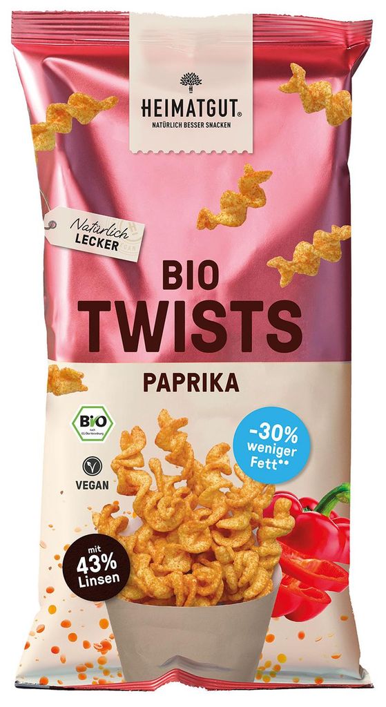 Heimatgut  Twists Paprika 75g Produktbild 