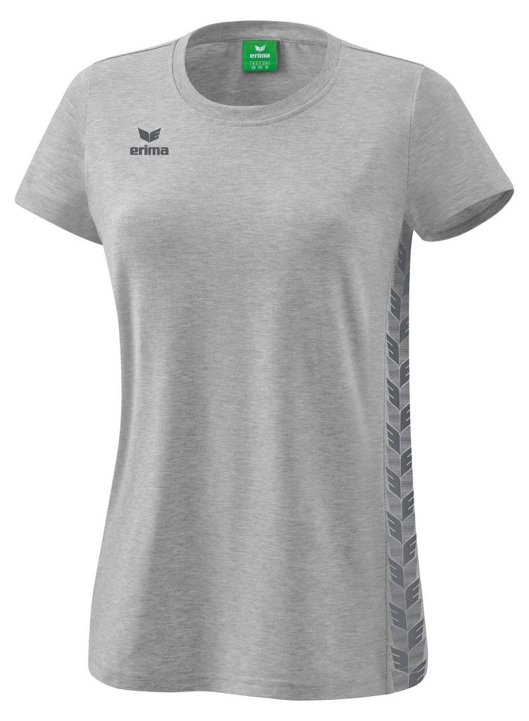 Erima Essential Team T-Shirt Hellgrau meliert/schiefergrau - 36