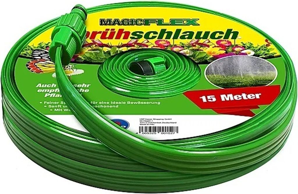 TELEWELT Sprühschlauch [15 METER] Flexibler Schlauchregner Produktbild 