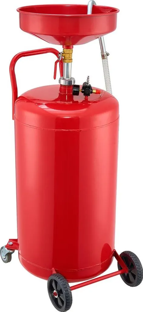 Vidangeur d'huile 95L pneumatique avec entonnoir réglable et roues Pro