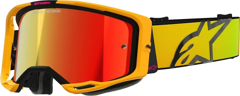 Équipement cross Alpinestars Vision 8 pour compétition enduro jaune