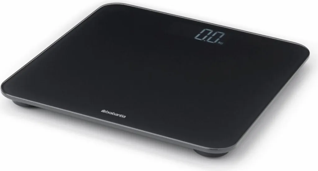 Balance de salle de bain numérique Brabantia ReNew Gris foncé avec écran LCD