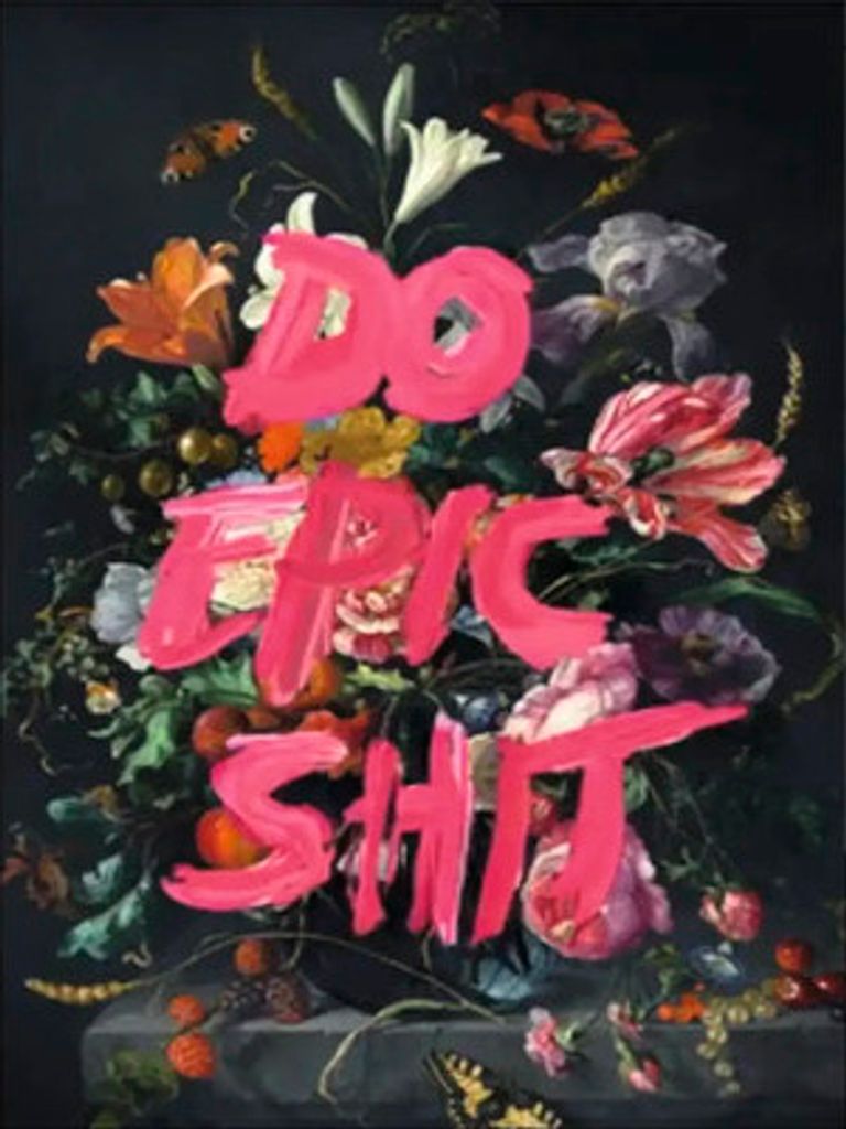 Glasbild Do Epic Shit 60x80 cm
