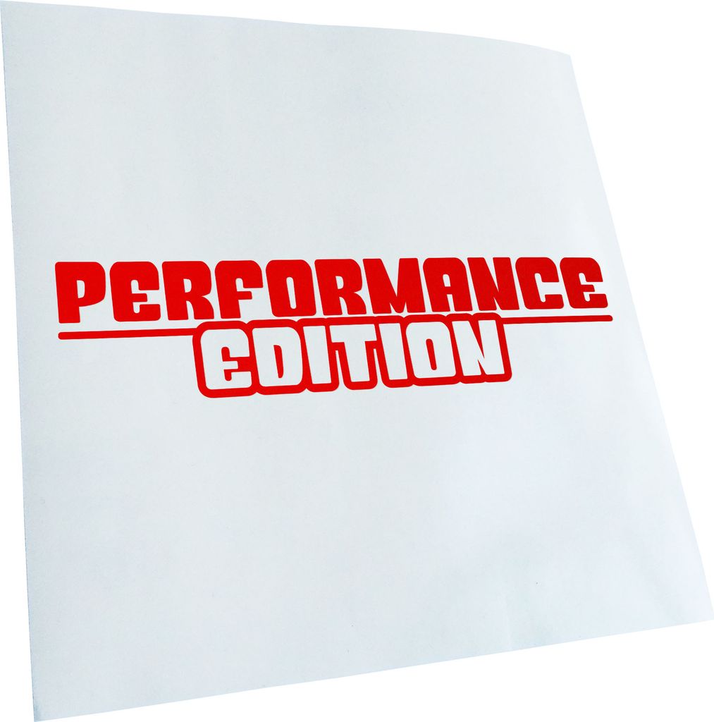 Kiwistar - Autoaufkleber - Performance Edition - Rot - 24x6cm - Aufkleber für Auto, Laptop, Fahrrad, LKW, Motorrad mehrfarbig JDM Decal Racing