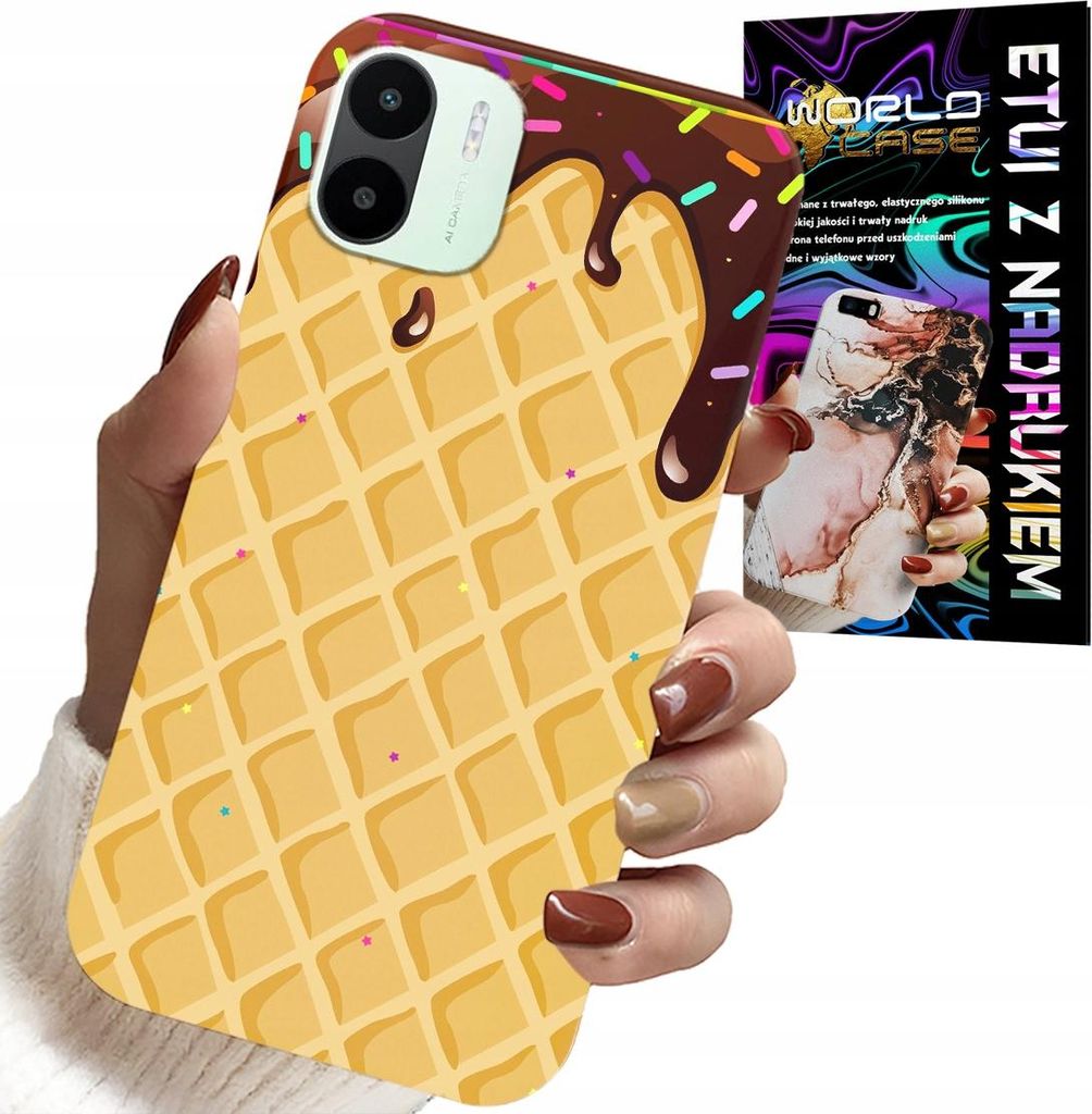 Hülle Für Xiaomi Redmi A2 - Mit Schokoladenüberzogenem Waffelmotiv