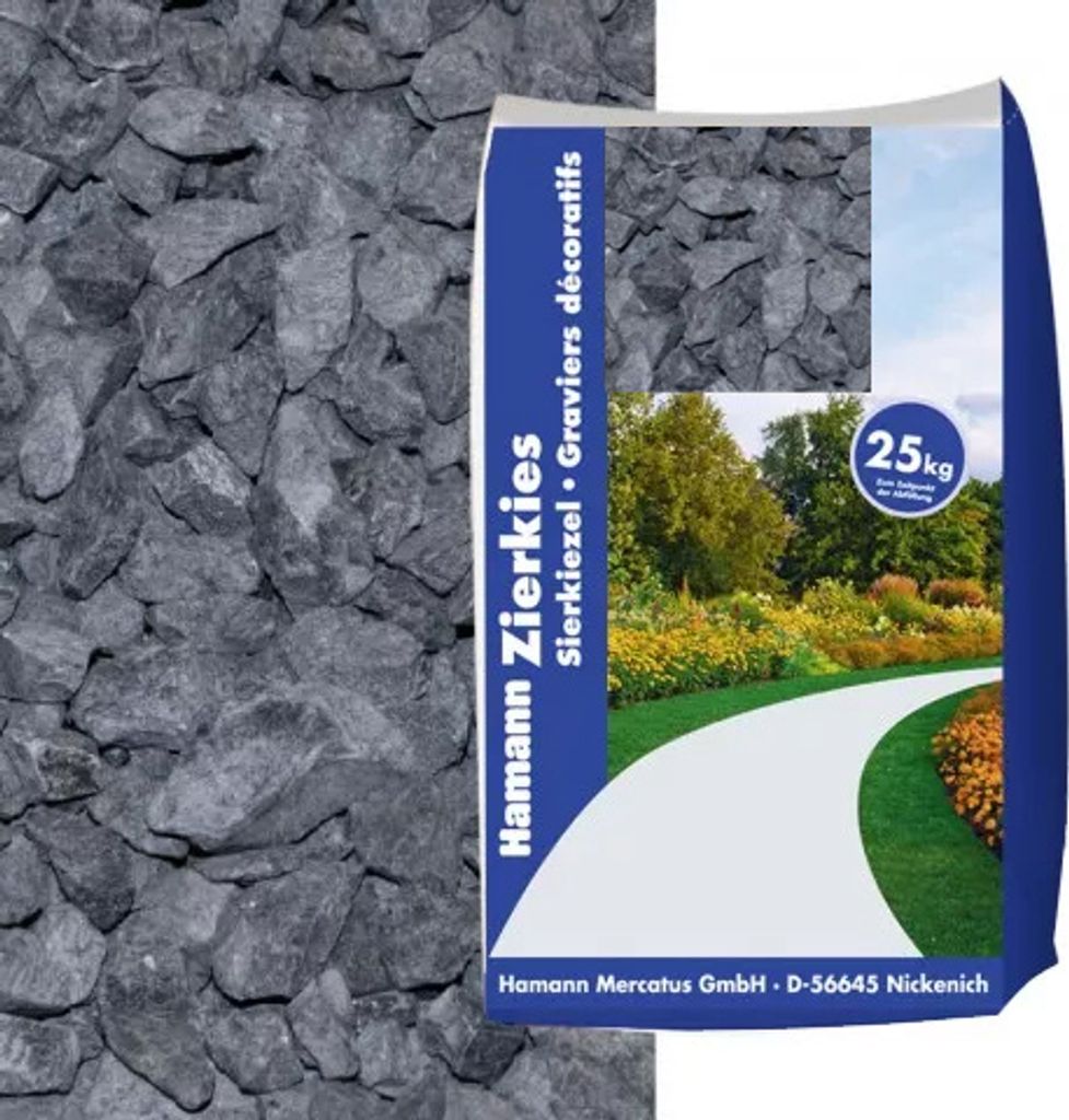 Marmorsplitt Nero Ebano 12-16mm 25kg