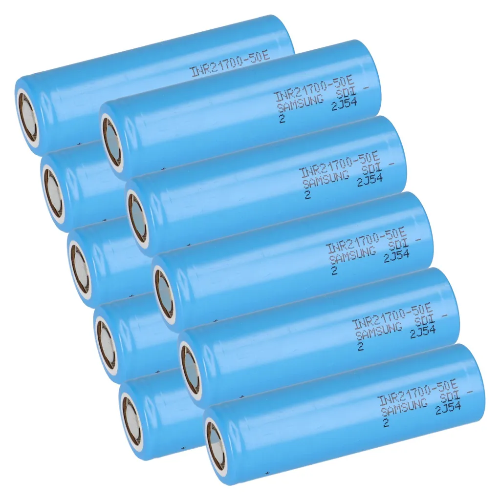 Batterie Samsung INR21700-50E 3.6V 5000mAh Li-Ion - Lot de 10 Accus