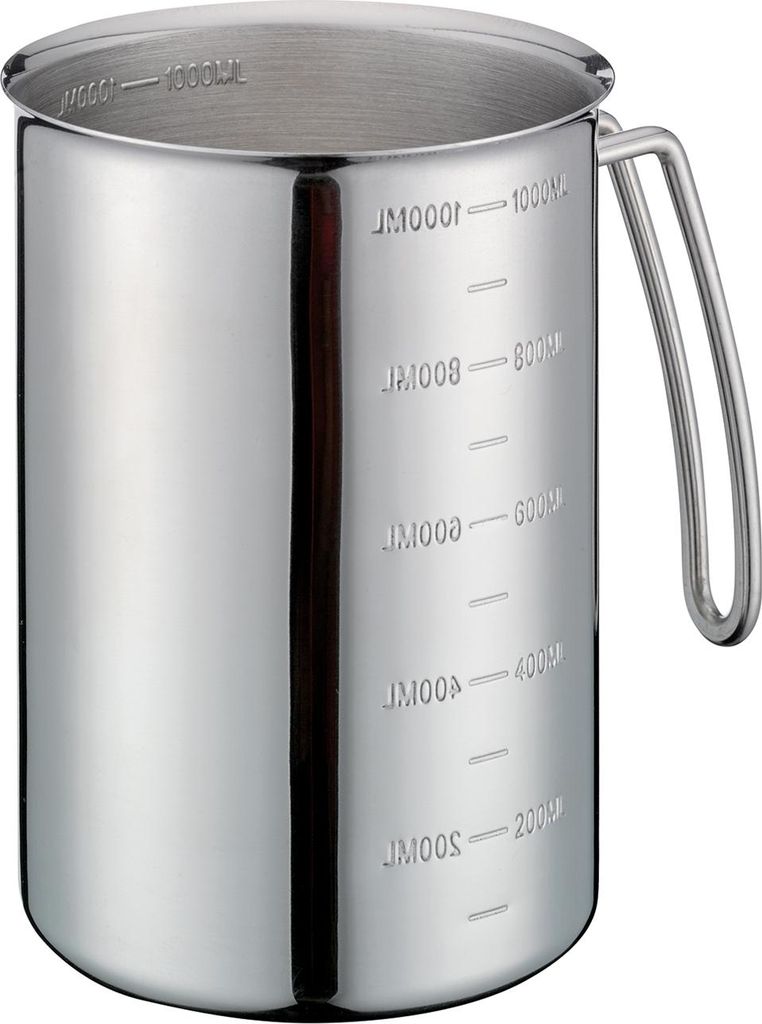 Küchenprofi Messbecher mit Griff h: 14,5 cm / 1 L