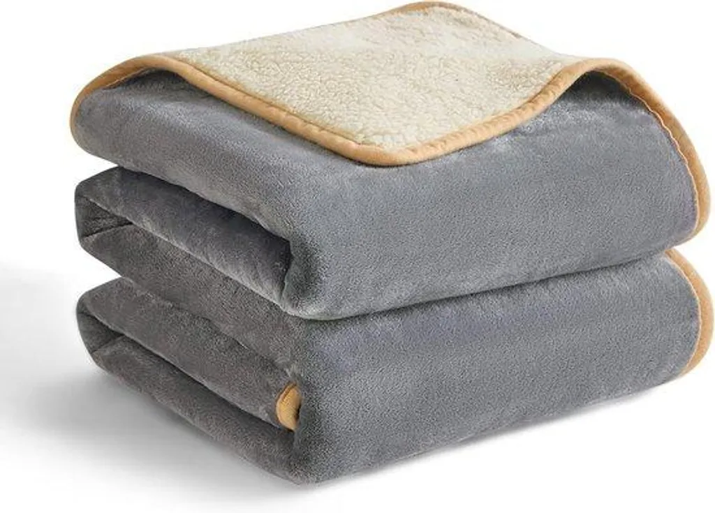 Couverture imperméable chien 100x120 cm - Polaire laine et tissu noir